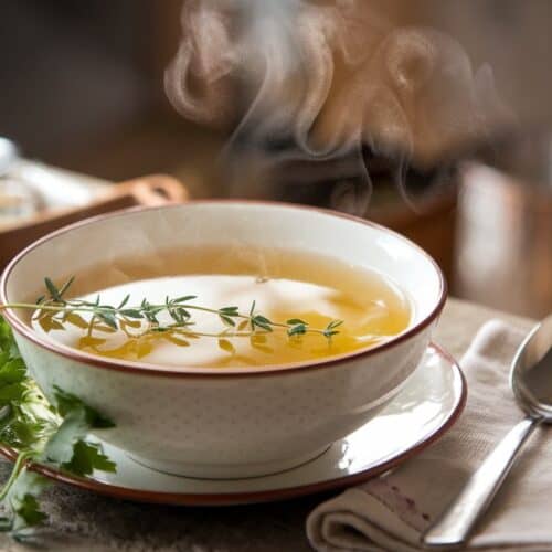bowl of bone broth