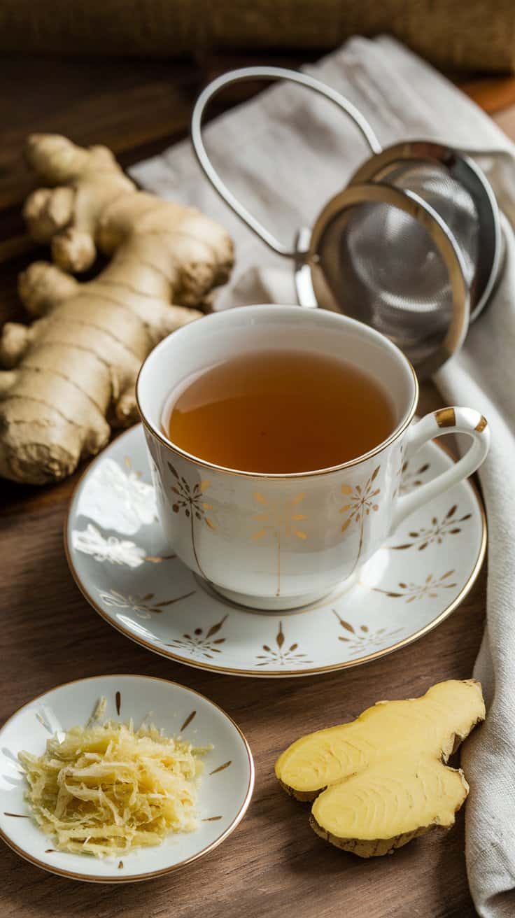 cup of ginger tea