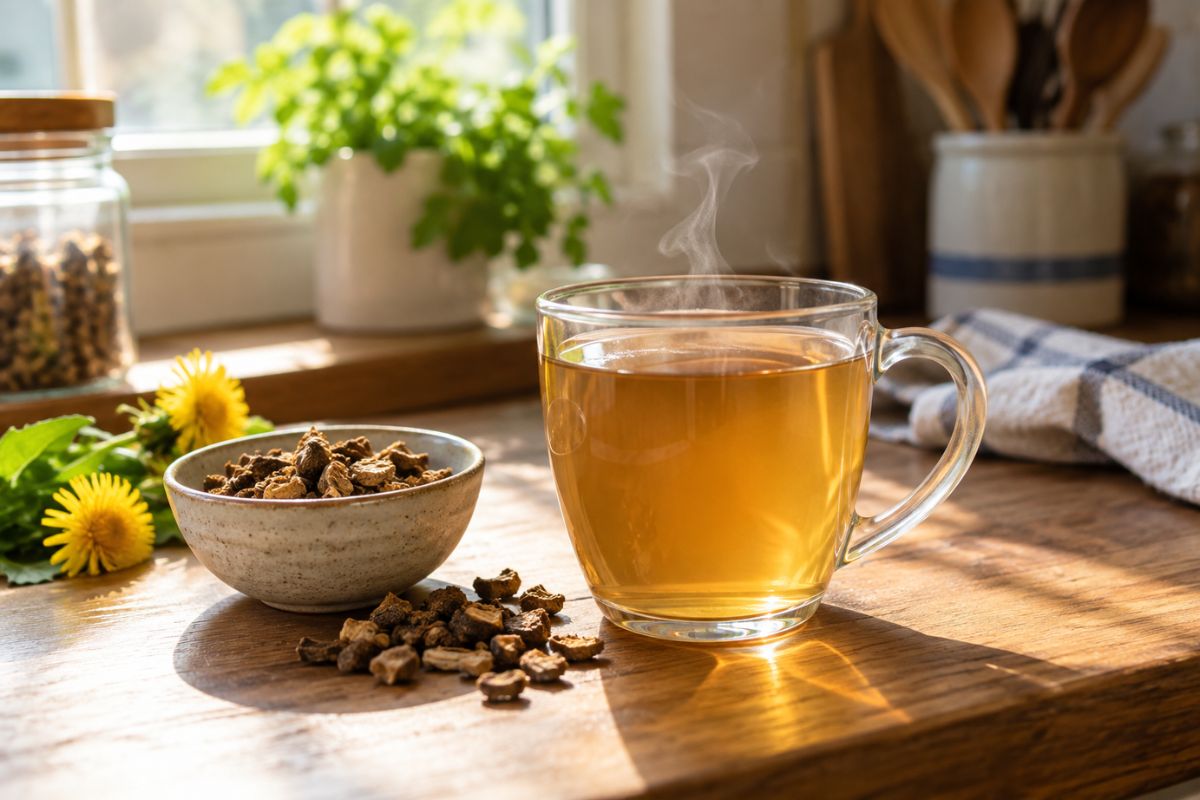 dandelion root and gut detoxing