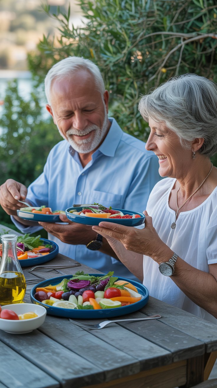restoring balance mediterranean style meal outdoors